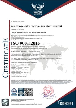 FRP Line Composite ISO 9001:2015 sertifika belgesi önizlemesi